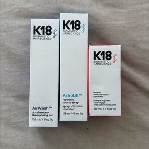 K18 Haircare Set with AirWash, mask and AstroLift